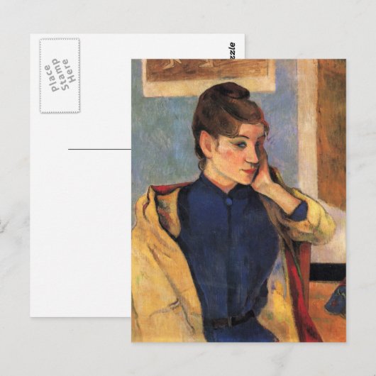 Portret van Madeline bernard - Paul Gauguin Briefkaart (Voorkant / Achterkant)