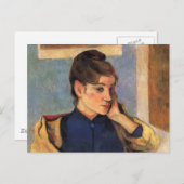 Portret van Madeline bernard - Paul Gauguin Briefkaart (Voorkant / Achterkant)