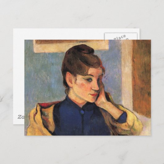 Portret van Madeline bernard - Paul Gauguin Briefkaart (Voorkant / Achterkant)