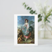 Portret van Mademoiselle Guimard als Terpsichore,  Briefkaart (Staand voorkant)