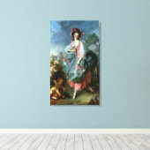 Portret van Mademoiselle Guimard als Terpsichore,  Canvas Afdruk (Insitu (Houten vloer))