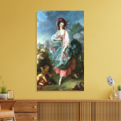 Portret van Mademoiselle Guimard als Terpsichore,  Canvas Afdruk (Insitu (Woonkamer))