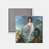 Portret van Mademoiselle Guimard als Terpsichore,  Magneet (Voorkant / Achterkant)