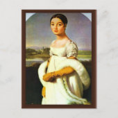 Portret van Mademoiselle Riviere door Ingres Jean  Briefkaart (Voorkant)