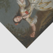 Portret van Mademoiselle Violette, Edward Haytley Tissuepapier (Detail)