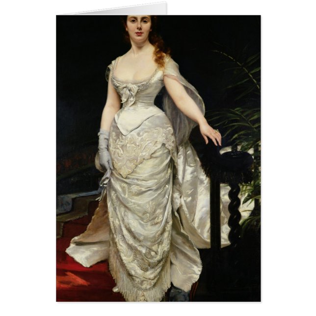 Portret van Mademoiselle X, 1873 (Voorkant)