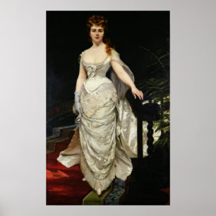 Portret van Mademoiselle X, 1873 Poster