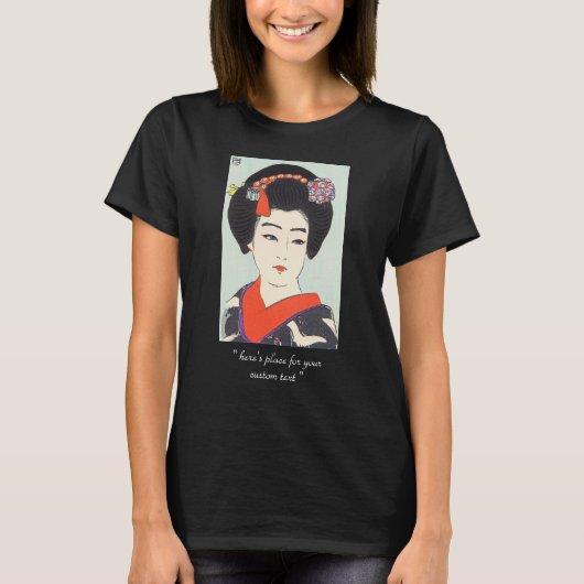 Portret van Maiko Shunsen Natori japanese fijne ku T-shirt (Voorkant)