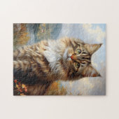 Portret van Maine Coon Kitten Legpuzzel (Horizontaal)