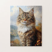 Portret van Maine Coon Kitten Legpuzzel (Verticaal)