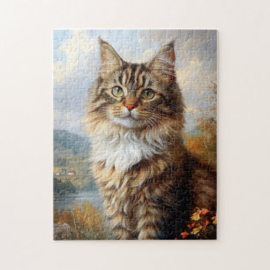 Portret van Maine Coon Kitten Legpuzzel