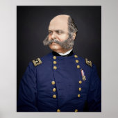 Portret van Maj. Generaal Ambrose Burnside Poster (Voorkant)