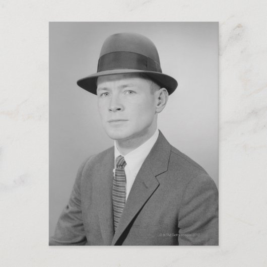 Portret van Man Briefkaart (Voorkant)