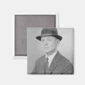 Portret van Man Magneet (Voorkant / Achterkant)