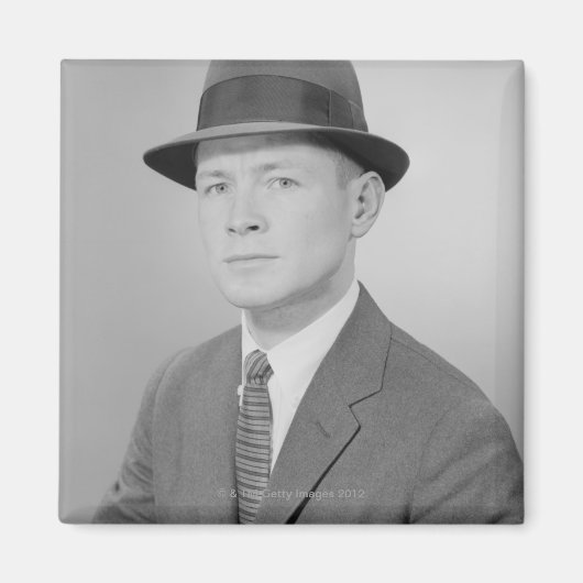 Portret van Man Magneet (Voorkant)