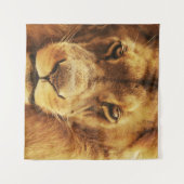 Portret van mannelijke Afrikaanse leeuw. Wandkleed (Voorkant (horizontaal))