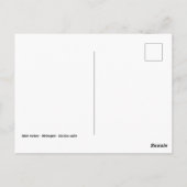 Portret van mannelijke kalkoenen briefkaart (Achterkant)