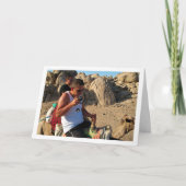 Portret van mannen op kamelen kaart (Voorkant)