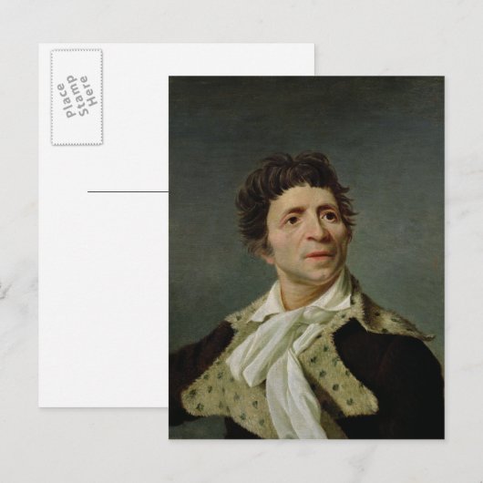 Portret van Marat 1793 Briefkaart (Voorkant / Achterkant)