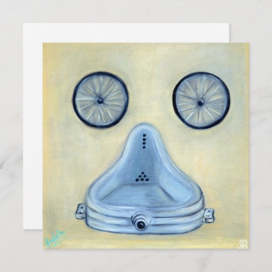 Portret van Marcel Duchamp (Voorkant / Achterkant)