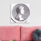 Portret van Marcus Aurelius Canvas Afdruk (Insitu (Woonkamer))
