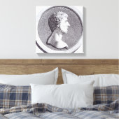 Portret van Marcus Aurelius Canvas Afdruk (Insitu (Slaapkamer))