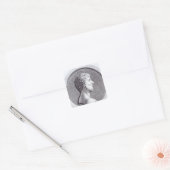 Portret van Marcus Aurelius Vierkante Sticker (Envelop)