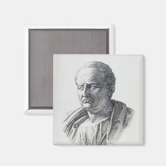 Portret van Marcus Tullius Cicero Magneet (Voorkant / Achterkant)