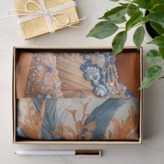 Portret van Mardi Gras Queen Tissuepapier (Geschenk)