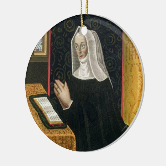 Portret van Margaret Beaufort, graafschap Richmon Keramisch Ornament (Links)