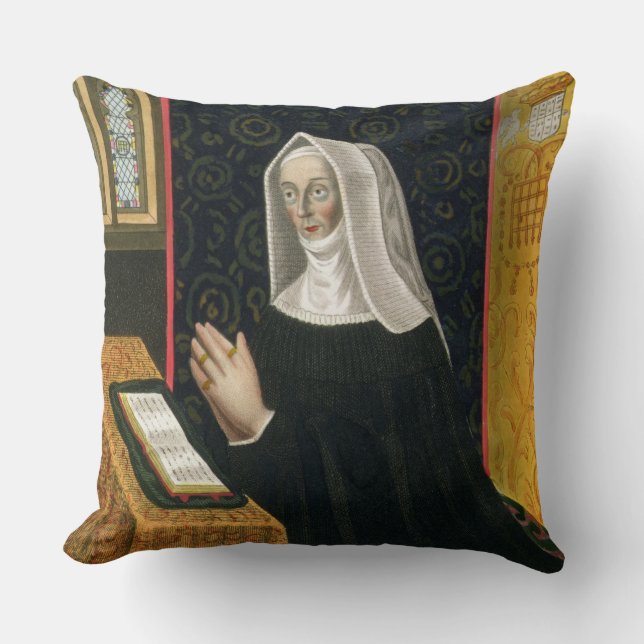 Portret van Margaret Beaufort, graafschap Richmon Kussen (Voorkant)