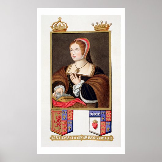Portret van Margaret Tudor (1489-1541) Koningin va Poster (Voorkant)