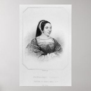 Portret van Margaret Tudor Queen of Scotland Poster