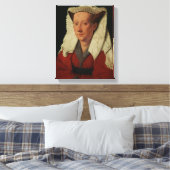 Portret van Margaret van Eyck, 1439 Canvas Afdruk (Insitu (Slaapkamer))
