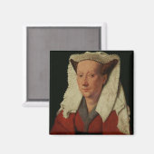 Portret van Margaret van Eyck, 1439 Magneet (Voorkant / Achterkant)