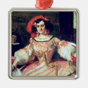 Portret van Maria Guerrero Metalen Ornament