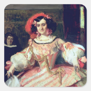 Portret van Maria Guerrero Vierkante Sticker