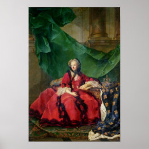Portret van Maria Leszczynska in de Daily Dress Poster