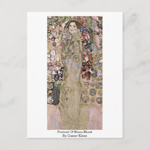 Portret van Maria Munk van Gustav Klimt Briefkaart