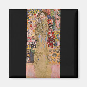 Portret van Maria Munk van Gustav Klimt Magneet