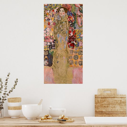 Portret van Maria Munk van Gustav Klimt Poster (Keuken)