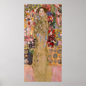 Portret van Maria Munk van Gustav Klimt Poster (Voorkant)