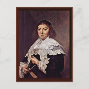 Portret van Maria Pietersdr. Olycan door Hals Fran Briefkaart