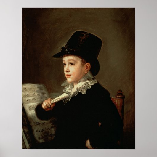 Portret van Marianito Goya Poster (Voorkant)