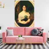 Portret van Marianne Elisa Birch Canvas Afdruk (Insitu (Woonkamer))