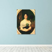 Portret van Marianne Elisa Birch Canvas Afdruk (Insitu (Houten vloer))