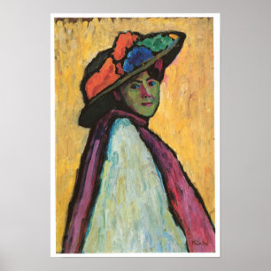 Portret van Marianne Von Werefkin, 1909 Poster