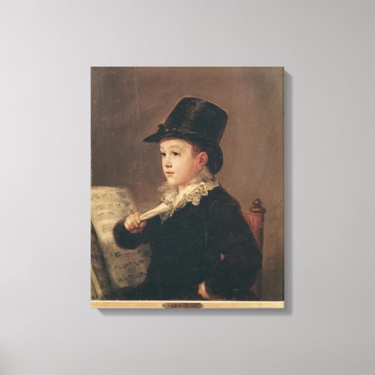 Portret van Mariano Goya 1815-17 Canvas Afdruk (Voorkant)