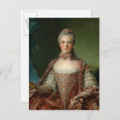 Portret van Marie Adelaide 1756 Briefkaart (Voorkant / Achterkant)