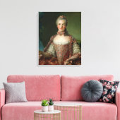 Portret van Marie Adelaide 1756 Canvas Afdruk (Insitu (Woonkamer))